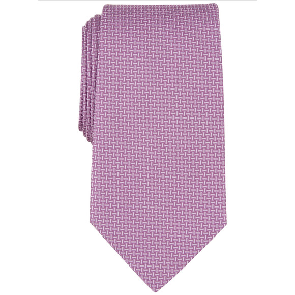 Michael Kors Men Dorset Mini Pattern Tie Lavender - Picture 1 of 1